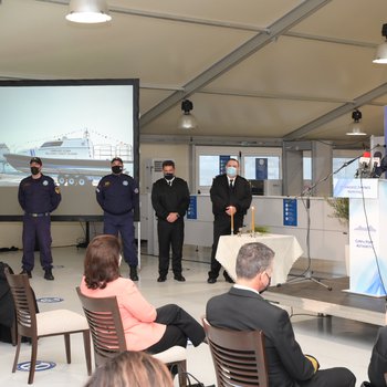 Το τρίτο από τα 15 νέα περιπολικά σκάφη με σύγχρονο ιατρικό εξοπλισμό παρέδωσε στην Κέρκυρα ο ΥΝΑΝΠ Γιάννης Πλακιωτάκης
