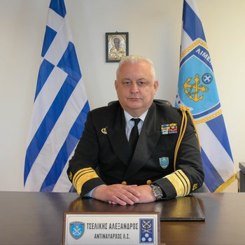 First Deputy Commandant Hellenic Coast Guard Vice Admiral H.C.G Tselikis Alexandros
