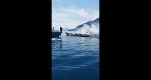 Πυρκαγιά και βύθιση Θ/Γ σκάφους στη Λευκάδα
