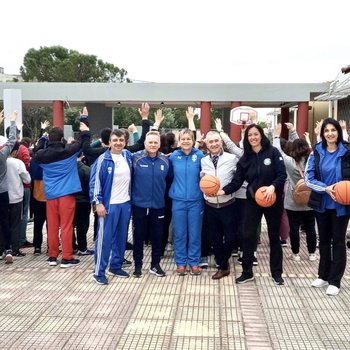 Επίσκεψη του Γραφείου Αθλητισμού στο 1ο Ειδικό σχολείο Αχαρνών