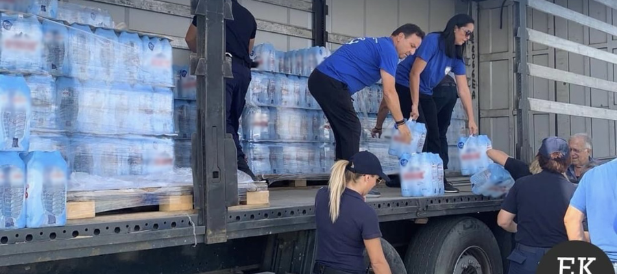 Ανθρωπιστική βοήθεια στους πληγέντες από τις καταστροφικές πλημμύρες στη Θεσσαλία